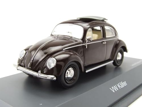 Schuco VW Käfer Brezelkäfer Bordeaux rot Modellauto 1:43 von Schuco