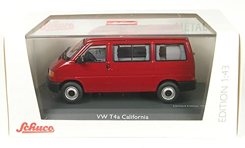 Schuco 450275700 VW T4a California rot 1:43, Mehrfarbig von Schuco