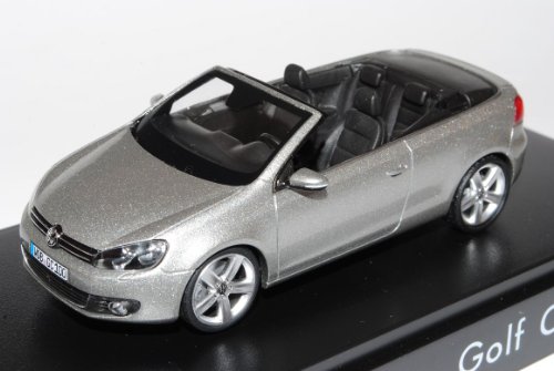 Schuco Volkwagen Golf VI 6 Cabrio Silber Grau Ab 2011 1/43 Modell Auto mit individiuellem Wunschkennzeichen von Schuco