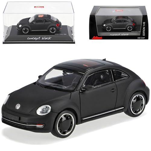 Schuco Volkwagen New Beetle II 2 Ab 2011 Coupe Matt Schwarz 9C 1/43 Modell Auto von Schuco