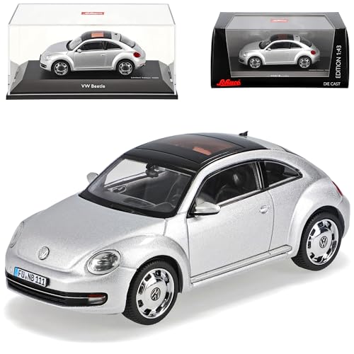 Schuco Volkwagen New Beetle II 2 Ab 2011 Coupe Reflex Silber 9C 1/43 Modell Auto von Schuco