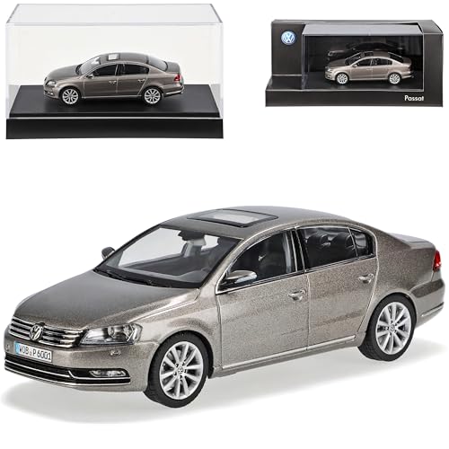 Schuco Volkwagen Passat B7 Limousine Beige Braun 2010-2015 1/43 Modell Auto Modellauto von Schuco