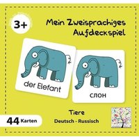 Mein Zweisprachiges Aufdeckspiel, Tiere, Russisch (Kinderspiel) von Schulbuchverlag Anadolu GmbH