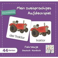 Mein zweisprachiges Aufdeckspiel, Fahrzeuge Deutsch-Kurdisch (Kinderspiel) von Schulbuchverlag Anadolu