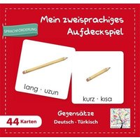 Mein zweisprachiges Aufdeckspiel, Gegensätze Deutsch-Türkisch (Kinderspiel) von Schulbuchverlag Anadolu