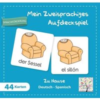 Mein zweisprachiges Aufdeckspiel, Zu Hause Deutsch-Spanisch (Kinderspiel) von Schulbuchverlag Anadolu