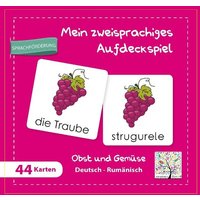 Mein zweisprachiges Aufdeckspiel Obst und Gemüse Deutsch-Rumänisch (Kinderspiel) von Schulbuchverlag Anadolu GmbH