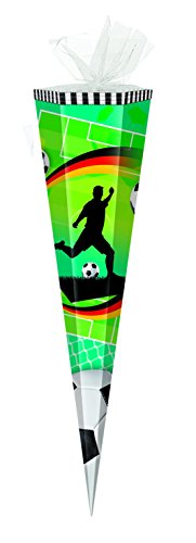 Schultüte / Zuckertüte / 85cm / eckig / "Fußball" von Schultüte