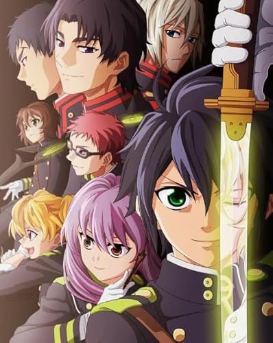 1000 Stück Puzzle,Japanese Animes Seraphs of The End Poster Picture,Colourful,Irregular Puzzles,Erwachsene Challenge Game Pw249Wa von Schwagebo