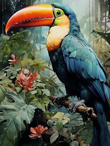 1000 Stück Puzzle - Animal Toucans - Buntes Unregelmäßig Puzzle - Lernspielzeug Für Kinder - Adult Elderly Memory Cognition Art Picture Xs199Zp von Schwagebo