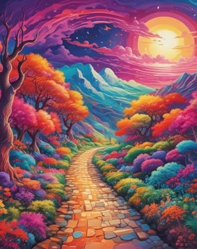 1000 Stück Puzzles - Colorful Landscapes Posters - Spiele Zur Stressreduzierung Für Die Ganze Familie - Adults Herausforderung Spiel - Wand Kunst Dekoration Xs676Zp von Schwagebo