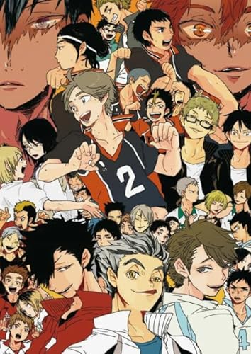 Japanese Animes Haikyuu Poster,Colourful,Puzzles 1000 Stück,Erwachsene Stressabbau Spiel Kunst Bild,Dekompressions-Puzzlespiel Für Kinder Pw84Wa von Schwagebo