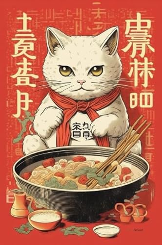 Japanese Cat Art Poster - Puzzles1000 Stück - Colourful - Elderly Memory Cognition Games - Adults Challenge Puzzle Game Hz288Yw von Schwagebo