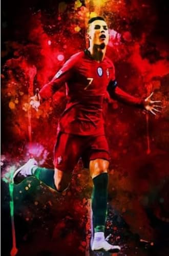 Puzzle 1000 Stück - Portugal Soccer Player 7 - Red Art Jigsaw Puzzle - Football Lovers Educational Spielzeugs Posters TR187KS von Schwagebo