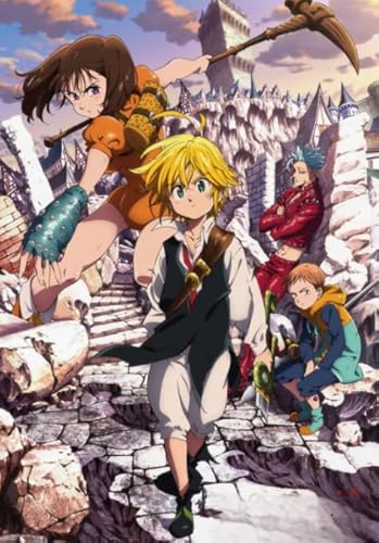 Puzzles 1000 Stück,Japanese Animes Sevenss Deadlys Sinss Meliodas,Colourful Art Puzzles,Lernspielzeug Für Kinder,Erwachsene Challenge Game Pw70Wa von Schwagebo