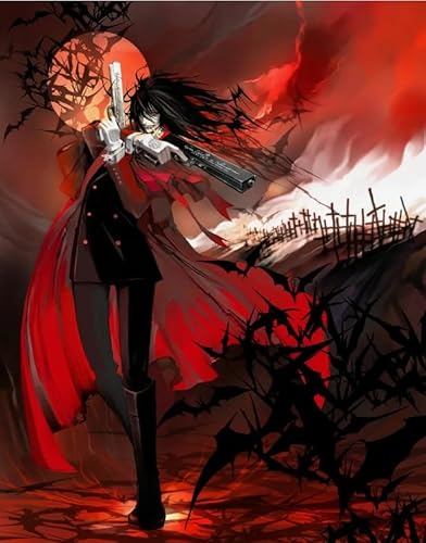 Schwagebo 1000 Piece Wooden Puzzle Japanese Anime Hellsing Poster Jigsaw Fun Game Toy for Adults Gq459Zy von Schwagebo