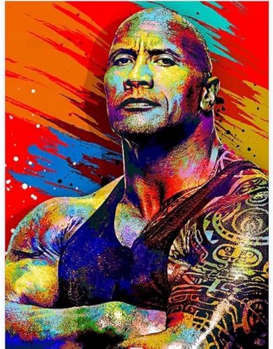 Schwagebo 1000 Stück Holzpuzzle Wrestler Dwayne Johnson Jigsaw Fun Game Spielzeug Geburtstagsgeschenke Cz209Jg von Schwagebo