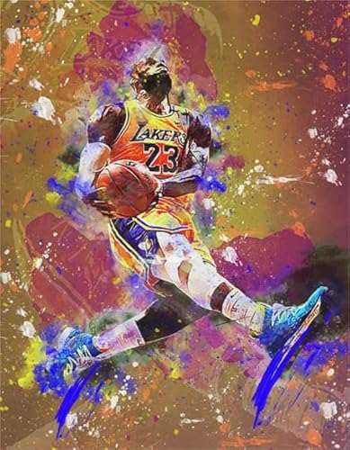 Schwagebo 1000 Teile Holzpuzzle Basketballspieler 23 Poster Für Familie Stressabbau Lernspielzeug Xy165Qw von Schwagebo