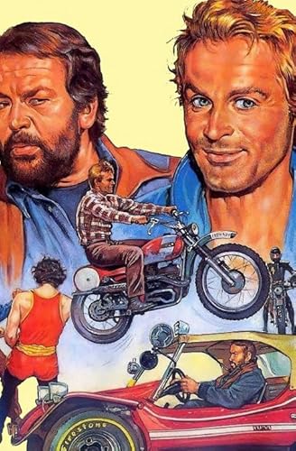 Schwagebo Bud Spencer Und Terence Hill Vintage Film Poster Holzpuzzle 1000 Teile Erwachsene Dekompressionsspielzeug Dc401Sp von Schwagebo