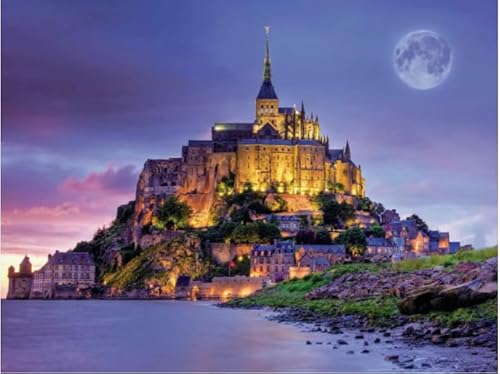 Schwagebo Holzpuzzle 1000 Stück St. Michael's Mount Landschaften Puzzles Lernspielzeug Für Erwachsene Mw174Pa von Schwagebo