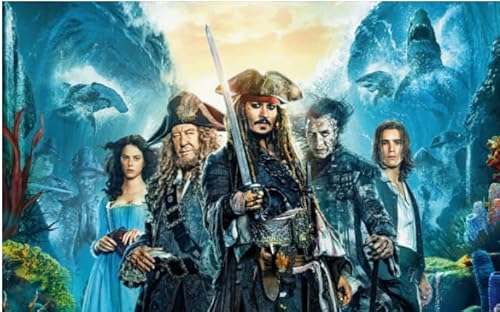 Schwagebo Holzpuzzle 1000 Teile Jackie.Sparrow Klassische Abenteuerfilme Poster Erwachsenenspielzeug Dekompressionsspiel Vf233Np von Schwagebo