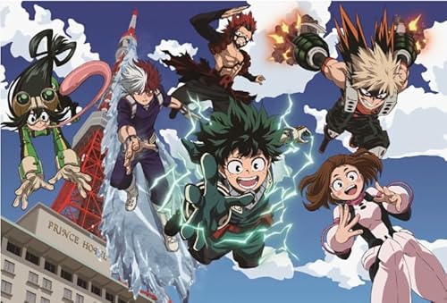 Schwagebo Holzpuzzle 1000 Teile Japanische Anime My Midoriya Bilder Puzzles Lernspielzeug Für Erwachsene Xy658Qw von Schwagebo