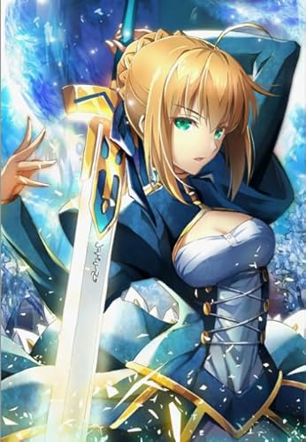 Schwagebo Japanische Spielfiguren Arturia Pendragon Poster Holzpuzzle 1000 Teile Erwachsene Dekompression Spielzeug Dc380Sp von Schwagebo