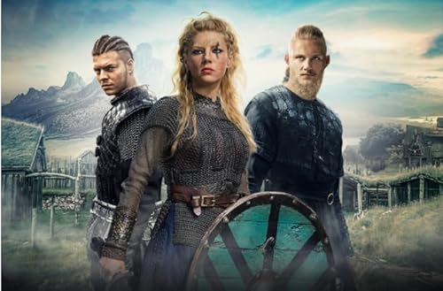 Schwagebo Jigsaw Puzzle 1000 Teile Lothbrok.Lagertha Action Historische Filme Poster for Fun Holzpuzzle Für Erwachsene Vf167Np von Schwagebo