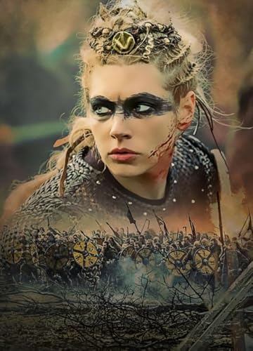 Schwagebo Jigsaw Puzzle 1000 Teile Lothbrok.Lagertha Action Historische Filme Poster for Fun Holzpuzzle Für Erwachsene Vf168Np von Schwagebo