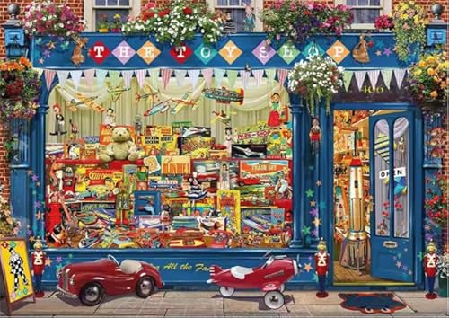 Schwagebo Jigsaw Puzzles 1000 Stück Holz Bild Assembling Corner Shop Für Erwachsene Familie Spiele Lernspielzeug Nw21Zt von Schwagebo