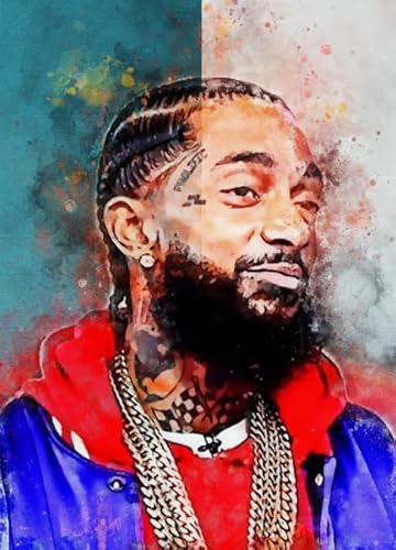 Schwagebo Puzzle 1000 Pieces Rapper Nipsey.H Musik Poster Holzpuzzle Für Erwachsene Familie Dekompression Spiele Vg153Df von Schwagebo