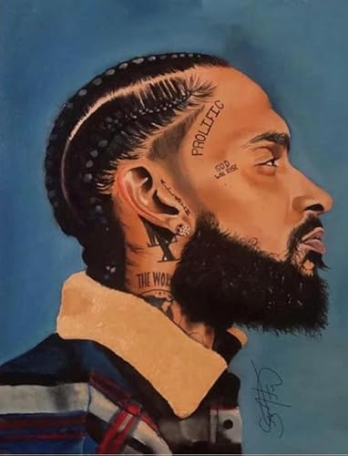 Schwagebo Puzzle 1000 Pieces Rapper Nipsey.H Musik Poster Holzpuzzle Für Erwachsene Familie Dekompression Spiele Vg154Df von Schwagebo