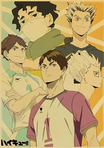 Schwagebo Puzzle 1000 Teile Japanisch Anime Haikyuu！！ Poster Holz Dekompression Spiel Für Erwachsene Spielzeug Yk191Zy von Schwagebo