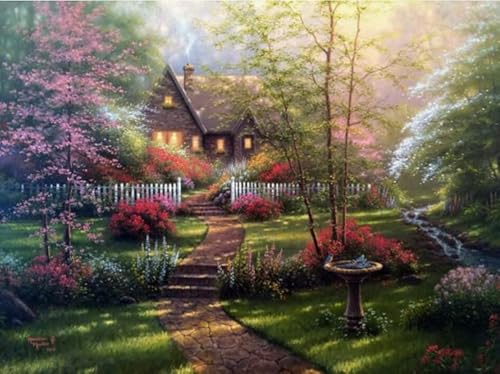 Schwagebo Puzzles 1000 Stück Kinkade Scenic Houses Wandkunst Poster Holz Erwachsene Spielzeug Dekompression Spiel Gq334Zy von Schwagebo