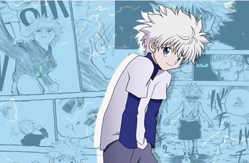 Schwagebo Puzzles Holz 1000 Stück Japanisch Klassisch Killua Zoldyck Poster Anime Für Erwachsene Kinder Spiele Lernspielzeug Ke199Zp von Schwagebo