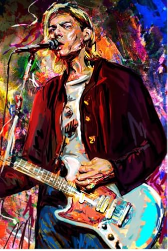 Schwagebo Wooden Puzzle 1000 Pieces Singer Guitarist Kurt.Cobain Poster Adult Toys Dekompressionsspiel Vg292Df von Schwagebo