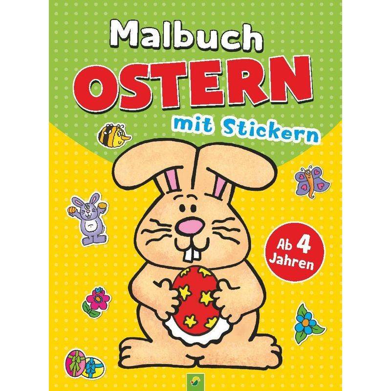 Malbuch Ostern mit Stickern von Schwager & Steinlein