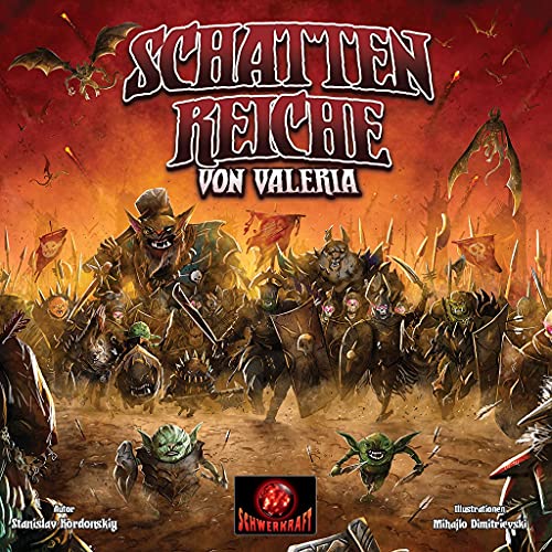 Schwerkraft-Verlag: Schattenreiche von Valeria - Würfel-Auswahl-Spiel für 1-5 Spieler ab 14 Jahren von Schwerkraft-Verlag