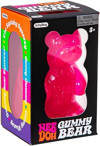 Schylling NeeDoh Gummibärchen, sensorisches Fidget-Spielzeug, verschiedene Farben, Alter 3 bis Erwachsene (2 Stück) von Schylling