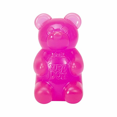 Schylling NeeDoh Gummibärchen, sensorisches Fidget-Spielzeug mit geleeartiger Füllung, 8,9 cm hoch, Rosa (1 Stück) von Schylling