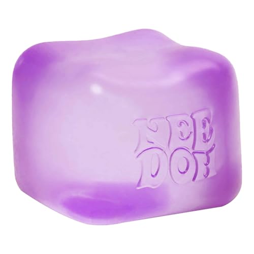 Schylling NeeDoh Nice Cube sensorisches Quetschspielzeug mit Super Solid Squish - 5,7 cm Würfel (lila) von Schylling