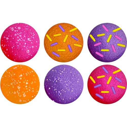 Schylling - Needoh Dohnut -Löcher - 6 Stück Dughtnut Themeed Squishy Fidget Toys, geborene Doh -Stressbälle, sensorisches Spielzeug für Angstlinderung, sicherer ungiftiger Teigmaterial von Schylling