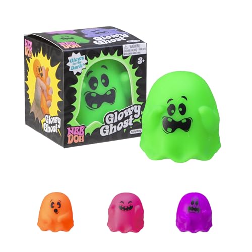 Schylling - Needoh Groovy Ghost - Halloween -Zappelspielzeug, geborene Doh Squishy Stress -Bälle, sensorisches Spielzeug für Angstlinderung, sicherer ungiftiger Teigmaterial von Schylling