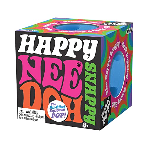 Schylling - Needoh Happy Snappy Pop It Bälle - 1 luftgefüllte Zappel -Ball -Farbe, die zufällig ausgewählt wurde, Macht Bubble Pop Sound, Needohball -Zappelspielzeug zu Stress & Linderung von Schylling