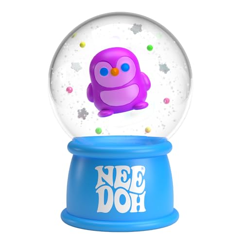 Schylling - Needoh Snow Globes - Festliche Weihnachtszappern, geborene Doh -Quadrische Stressbälle, sensorisches Spielzeug, kleine Strumpfgeschenke für Kinder, sicheres ungiftiges Teigmaterial von Schylling