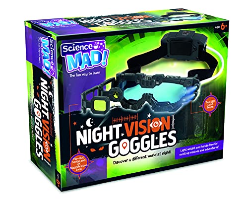 Science Mad SM55 Nachtsichtbrille Night Mission Goggles, Schwarz, ‎20 x 10 x 5.5 cm von Science Mad