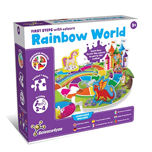 Science4you Erste Schritte Regenbogenwelt - Puzzle ab 3: Märchenpuzzle zum Farben Lernen ab 3 Jahre, Spielzeug und Lernspiele für Kinder, Puzzle Geschenk für Jungen und Mädchen ab 3 4 5+ Jahre von Science4you