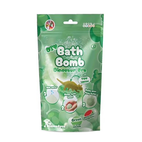 Science4you Badebomben Grüne Tasche für Kinder +6 – Badebomben Bausatz, Dinosaurier Educative Science Kits, Kosmetisches Experiment, Stem Toys, Kosmetisches Geschenk für Mädchen & Jungen Alter 6 7 8+ Science4you Badebomben Grüne Tasche für Kinder +6 – Badebomben Bausatz, Dinosaurier Educative Science Kits, Kosmetisches Experiment, Stem Toys, Kosmetisches Geschenk für Mädchen & Jungen Alter 6 7 8+ von Science4you