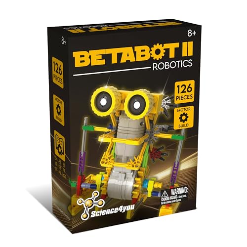 Science4You Betabot Roboter-Bausatz für Kinder, Baue deinen eigenen Roboter, Robotik-Set mit 126 Teilen, Betabot, Lernspielzeug für Kinder 8 9 10 11+ von Science4You