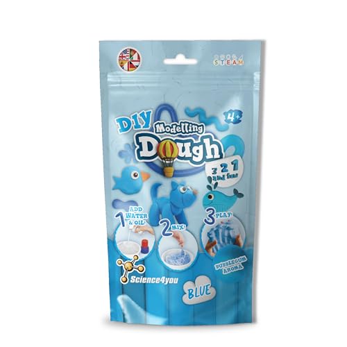 Science4you Knetmasse – Knetmasse Bastelset für Kinder, Stellen Sie Ihre Eigene Duftende Spielknete Weich & Trocken, Blaue Knete, Kreatives Spielzeug Geschenk für Jungen & Mädchen Alter 4 5 6 7 8+ Science4you Knetmasse – Knetmasse Bastelset für Kinder, Stellen Sie Ihre Eigene Duftende Spielknete Weich & Trocken, Blaue Knete, Kreatives Spielzeug Geschenk für Jungen & Mädchen Alter 4 5 6 7 8+ von Science4you